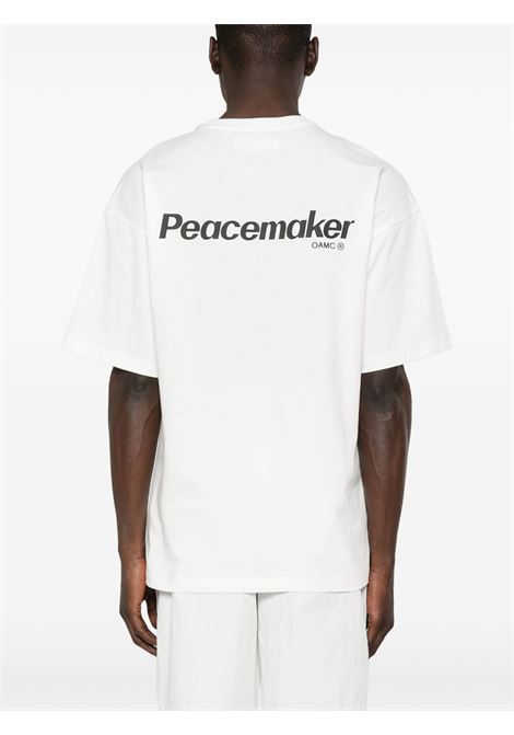 T-shirt Dark Flower in bianco Oamc peacemaker - uomo OAMC PEACEMAKER | PCM1OT02FJE002002